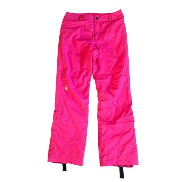 Women’s Spyder Hot Pink Winner Athletic Fit Snow Ski Pant Size 8 - Picture 1 of 8